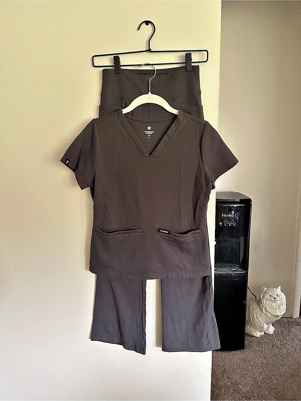 Jaanuu Ultrasoft in Charcoal Grey Size XS top, S bottoms, Like New